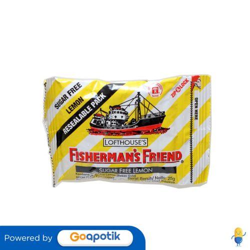 Gambar FISHERMAN'S FRIEND RASA LEMON SUGAR FREE dari Apotek Semangat by GoApotik Kota Medan Tokopedia
