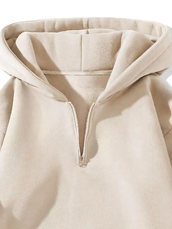Men's Regular Fit Graphic Zip Up Thermal Lined Hoodie, Casual Drop Shoulder Long Sleeve Hooded Sweatshirt for Spring & Fall, Fashion Men's Clothes for Daily Wear 8