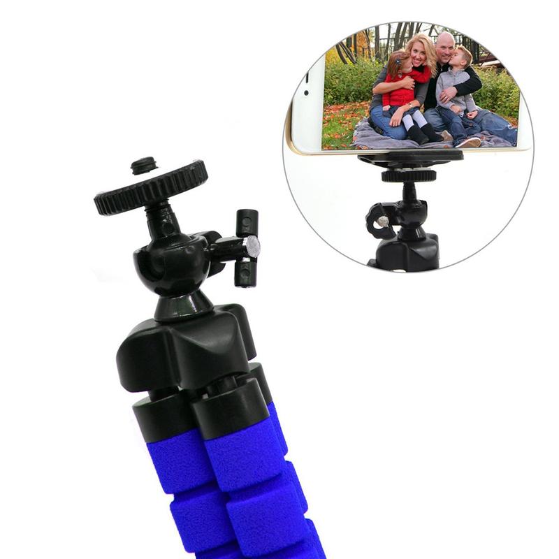 Product Introduction of New Tripod Clip Stand Mobile Phone Holder Stand Flexible Octopus Sponge Tripod Bracket Stand Holder Mini Flexible for Camera Accessories 3