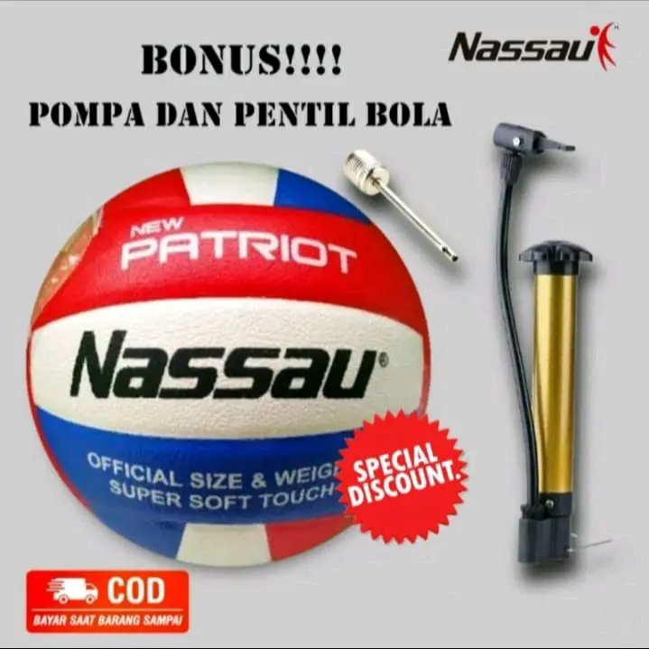 Bola Voli Volley Mikasa supergold jahit mesin Berkualitas Gratis Pompa+pentil dan jaring 6
