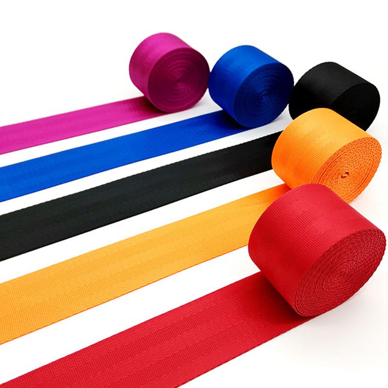Product Introduction of COD FREE Shipping 38 Colors 3.6M/Roll Car Seat Belt Webbing Car High-Strength Polyester Seat Safety Belts Car Accessories 20