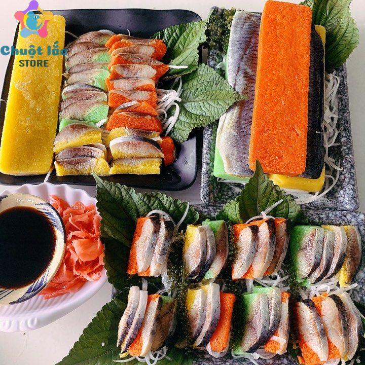 CHỈ GIAO MIỀN NAM Food Combo Cá Trích Ép Trứng Vị Tự Chọn Tặng Kèm Gừng Hồng, Nước Tương Nhật Và Wasabi( 3 Thanh)