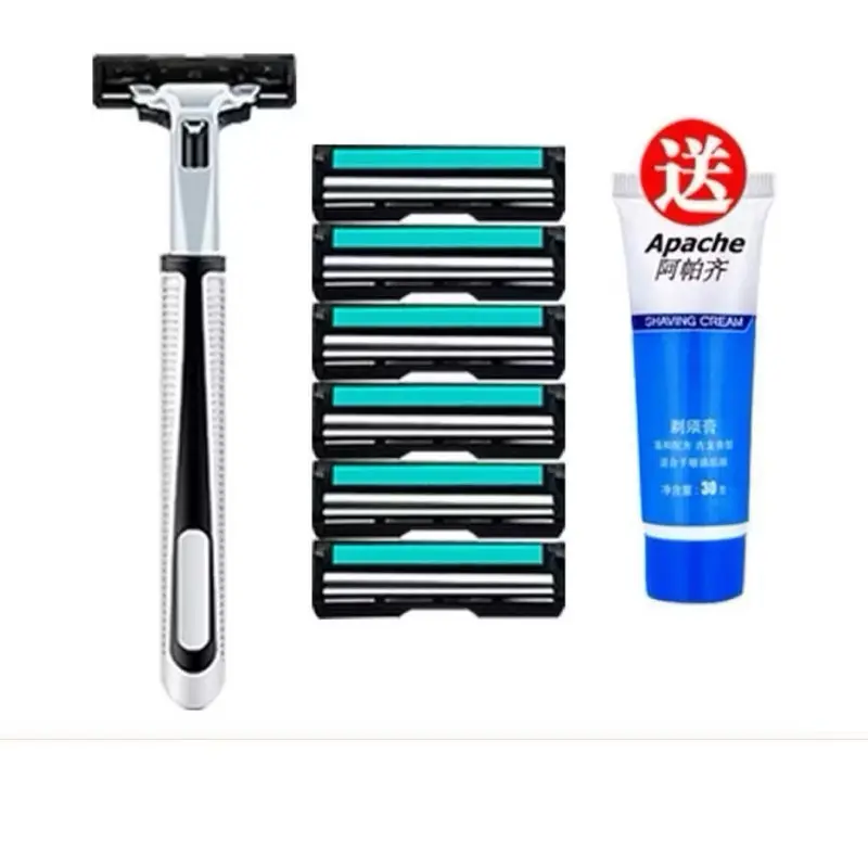 ￼Set dao cạo râu và 36 lưỡi dao kép chính hiệu Luxury, tặng kèm tuýp kem cạo râu, giúp bạn cạo không đau, sảng khoái 8