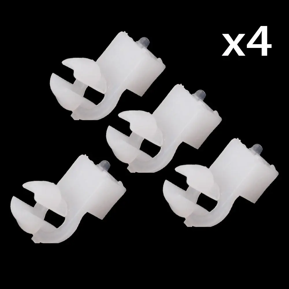 4 x Car Door Hole Door Lock Fastener Rod Clip White