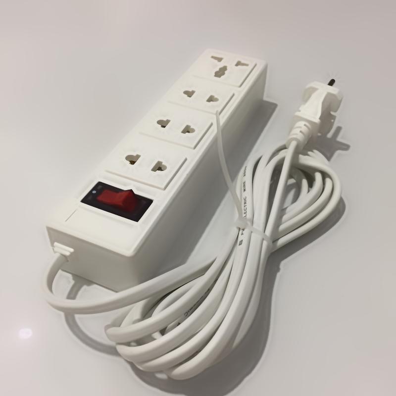 Ổ cắm điện ThaiGia 4 lỗ dây dài 3m chịu nhiệt tốt dùng cho các thiết bị gia đình công suất thấp