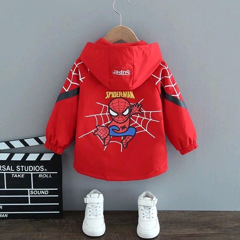 Áo khoác gió 2 lớp lót lưới siêu nhân hình nhện cho bé, dáng suông cực ngầu, siêu đẹp SIÊU HOT - Nam, Menswear 3