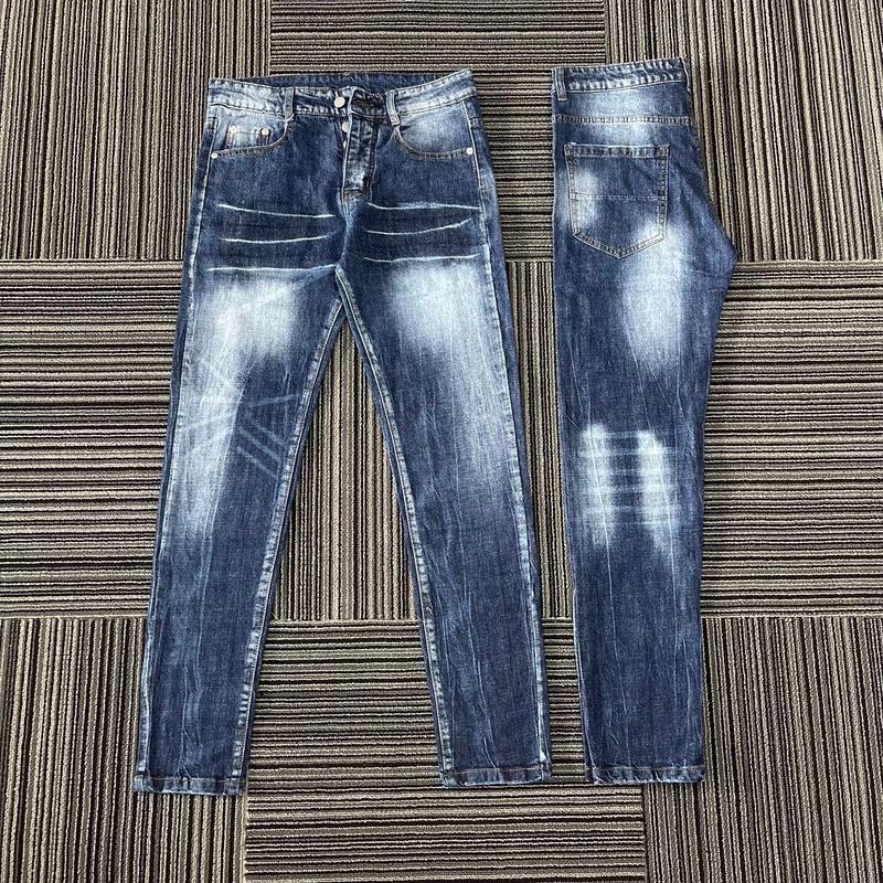 Quần jean d2 xanh trơn không rách không cào xước phong cách đơn giản Menswear Nam