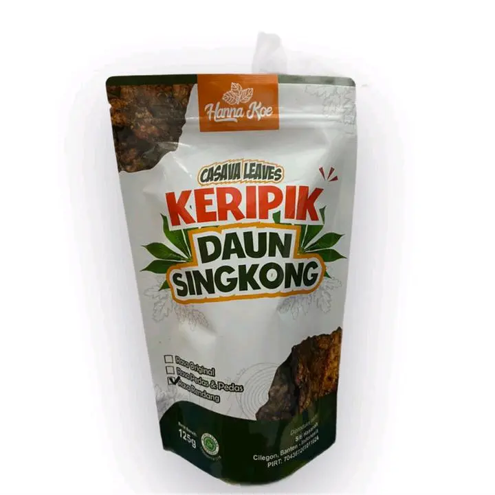 Keripik Daun Singkong Cassava Leaves Chip Alami Rendah lemak 3