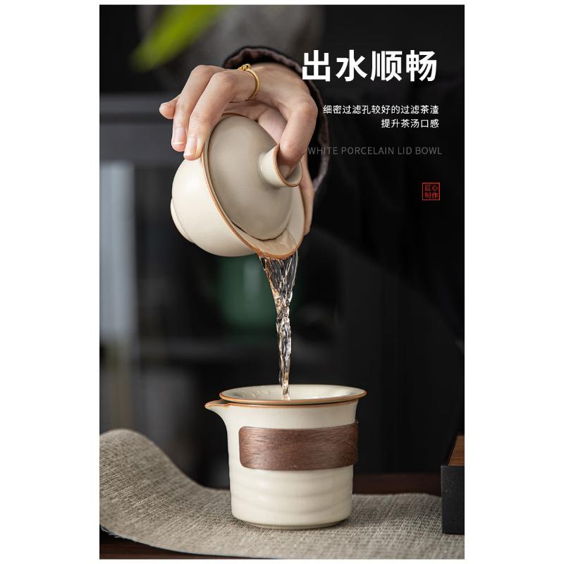 Product Introduction of Bộ Lọc Trà, Nồi Chậu Ru Màu Be, Tách Trà Gốm Sáng Tạo, Tách Trà Cách Ly, Phụ Kiện Bộ Trà, Với Bộ Lọc Trà 23