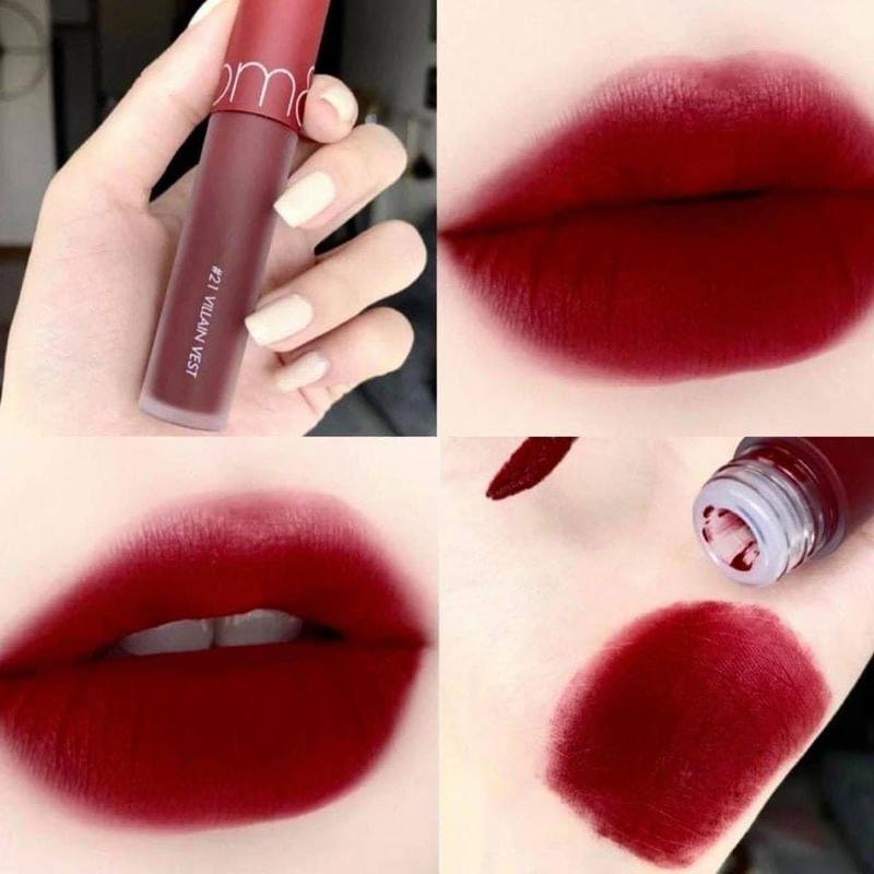Son Romand Zero Velvet Tint màu 21- Đỏ mận cổ điển