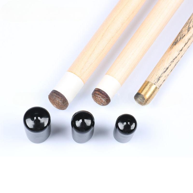 3PCS Black Pool Cue Head Cover Rubber Billiards Club Head Cover Snooker Leather Head Cap Accessories 2