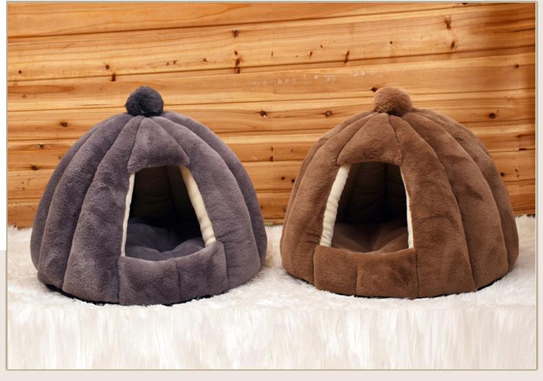 Product Introduction of Cat House Dog Ramp Tajmahaldogcage Door Hanging Cat TreeManufacturer Deep Sleep Round Dog Bed Semi-Enclosed Cat Bed Small Rabbit Velvet Autumn Winter Bed Mat Pet Bed for Small and Medium Dogs 8