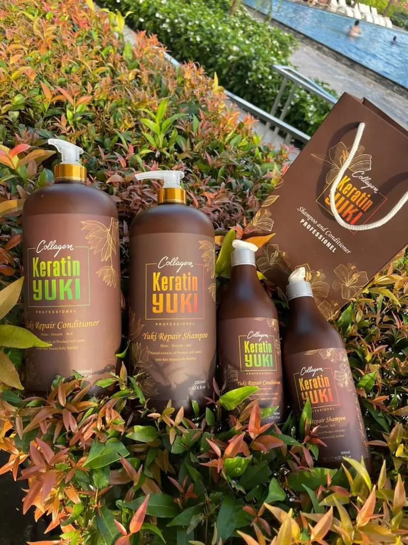 Cặp dầu gội Yuki phục hồi tóc khô xơ, hư tổn, thơm mềm mượt dung tích 4000ml/1 cặp