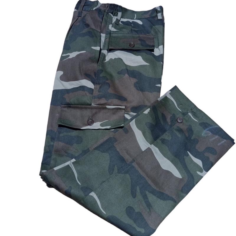 Quần túi hộp màu nâu Nam Có Túi Menswear (có 5 túi) 3