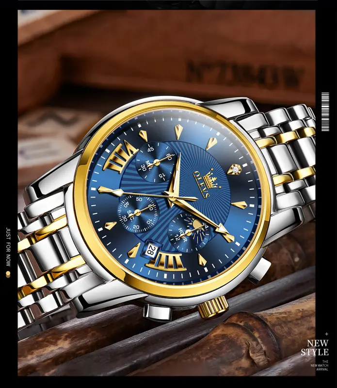 Đồng hồ thời trang nam dây thép phong cách classic họa tiết Sunburst Guilloche 2