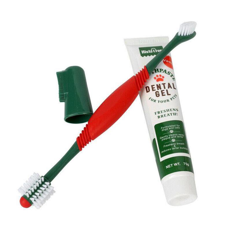 Product Introduction of 1pc Pet Toothpaste Toothbrush Set 360° Cat Dog Dental Cleaning Supplies Pet Oral Brush Clean Y2W1 39