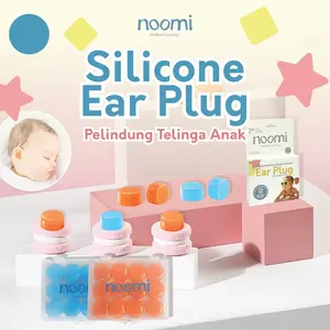 Noomi - Ear Plug Silicone | Pelindung Telinga Anak Silikon Meredakan Suara Anti Air