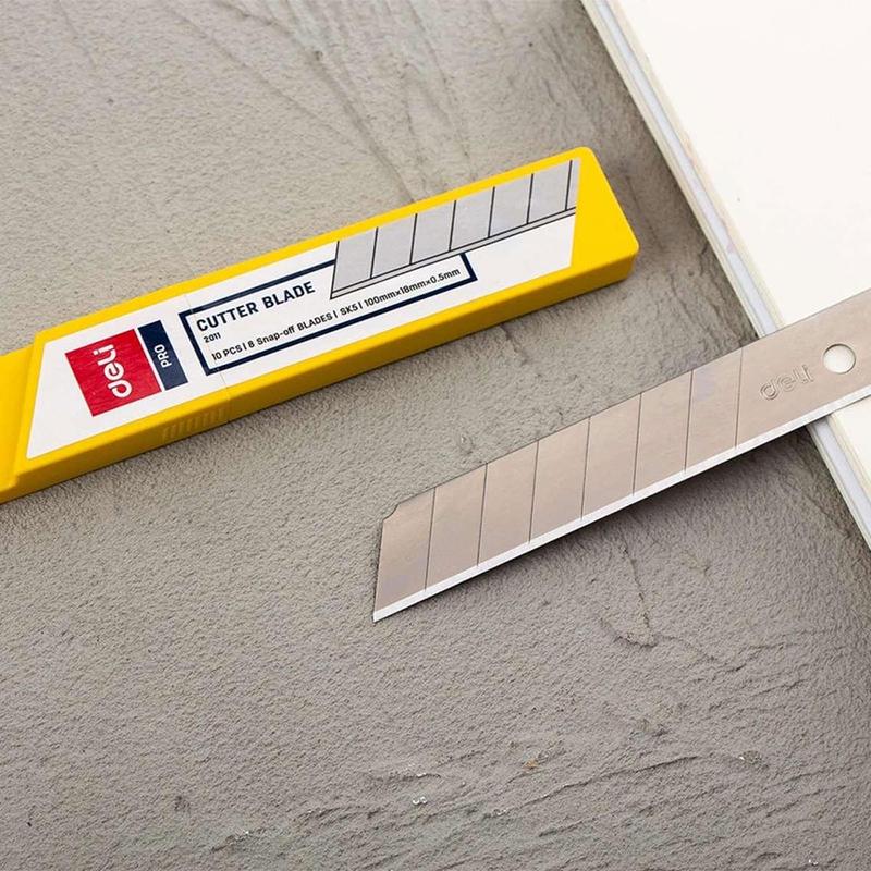  Lưỡi dao dọc giấy Deli  Hộp 10 lưỡi dao  sắc bén dày dặn cao cấp SUKADO 