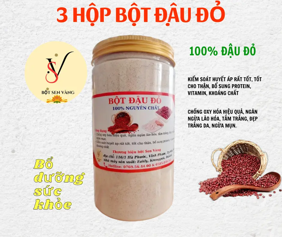 Bột đậu đỏ - Sen Vàng Food