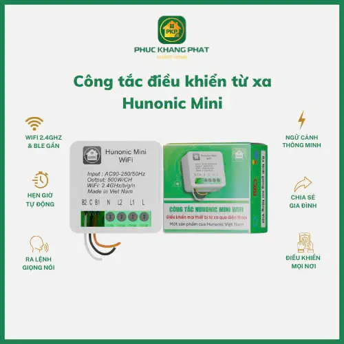 Công tắc điều khiển từ xa Hunonic Mini 5