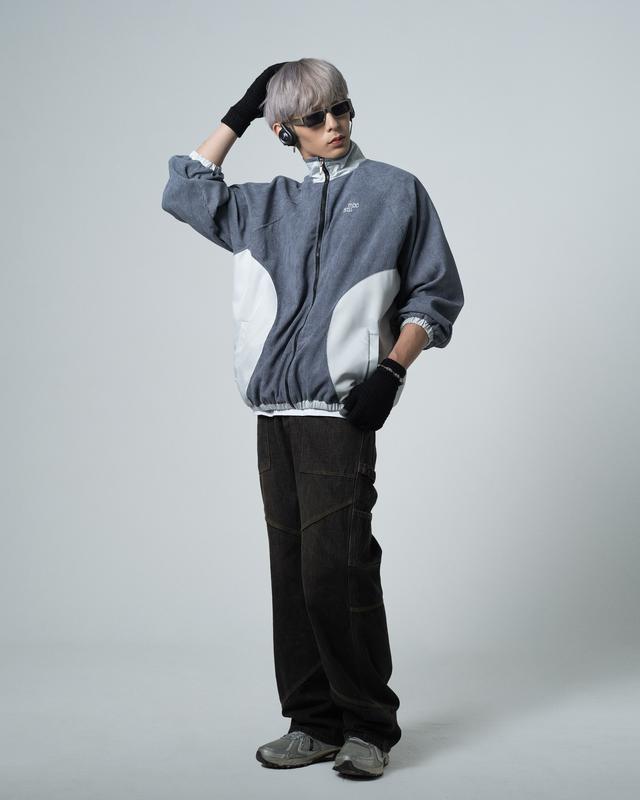 Áo khoác MBC Corduroy Nylon Jacket - Đen/Xám/Be 1