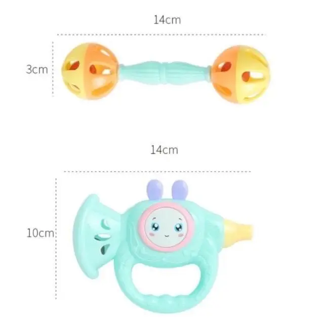 [ Kèm 1 Vòng Dâu Tằm ] Bộ Đồ Chơi Xúc Xắc 7 Món - Đồ Chơi Lục Lạc Nhựa An Toàn Cho BÉ.Thích Hợp Cho Bé Tập Cầm Nắm 8