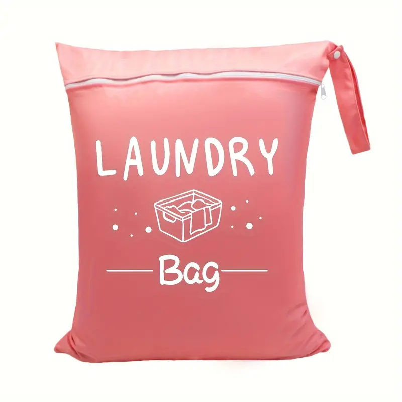 1 Piece/2 Pieces Large Travel Laundry Bag Wet Dry Bag Washable Dirty Clothes Drawstring Bag Swimwear Gym Bag Suitable for Gym Clothes Laundry Wet Clothes Swimming Yoga, Green Pink 6