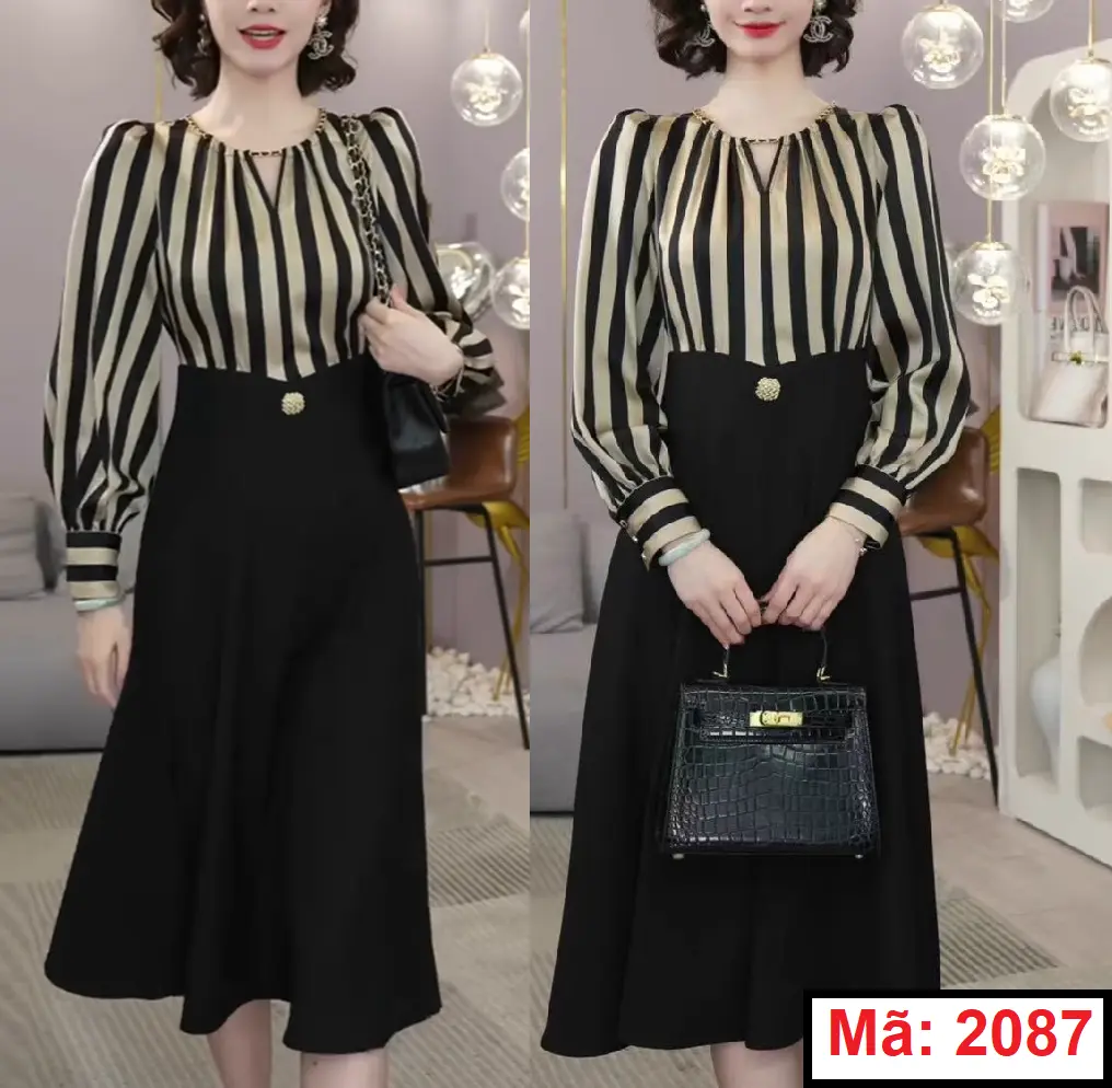 Đầm Tiệc Tay Dài Lana Nhật sang trọng, nổi bật [2087]
