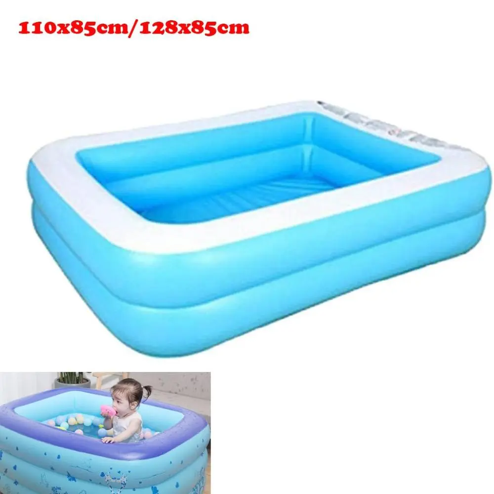 Durable Inflatable Swimming Pool   Paddling Pools Tub 110/120x85 Outdoor Bathtub for Kids Adults