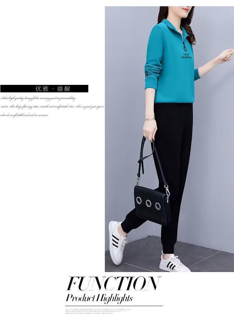 Product Introduction of Bộ Đồ Thể Thao Bộ Hai Món Áo Len Thời Trang Đi Chơi Đầu Xuân Thanh Lịch Trông Trẻ Trung Phong Cách Phương Tây Mới Mùa Xuân Và Mùa Thu 2023 Cho Nữ 13
