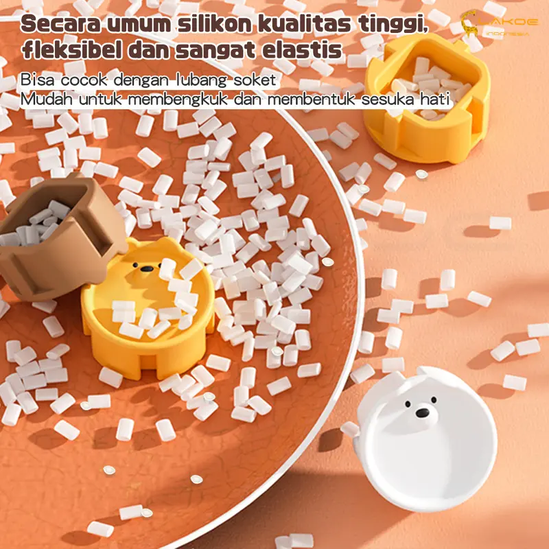 LAKOE Tutup Stop Kontak Listrik Silikon Colokan Listrik Safety Socket Cover Pengaman Stop Kontak 6