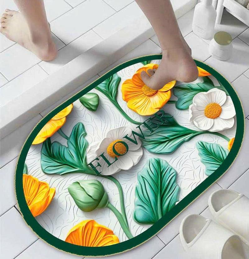 Product Introduction of COMBO 6 chiếc thảm lau chân hình hoạ tiếc hoa 5D .40x60 ( 6 HÌNH HOẠ TIẾT HOA NGẪU NHIÊN ) 23