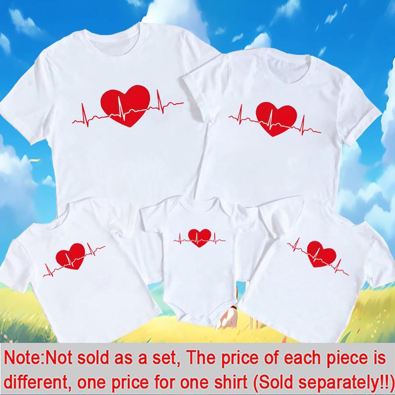 Tshirt Father Mother Kids Daughter Family Look Outfits Summer Family Matching Clothing Love Me Black/White Parent Child Tees Baby Jumpsuit 3