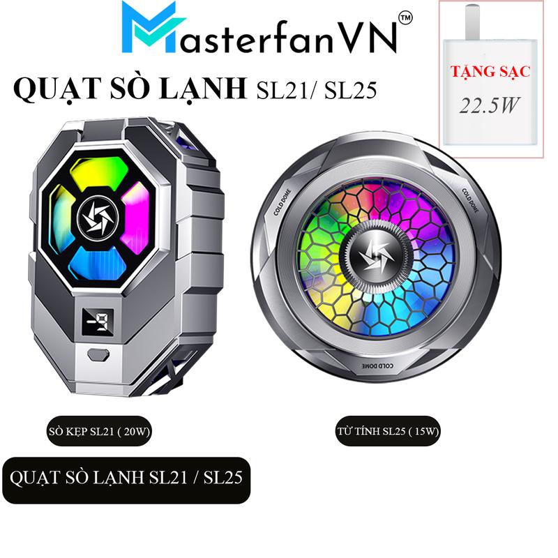 Quạt tản nhiệt điện thoại sò lạnh SL25, SL21 thiết kế mới 2024 -Nâng cấp Kích thước sò lạnh Usb Mobile