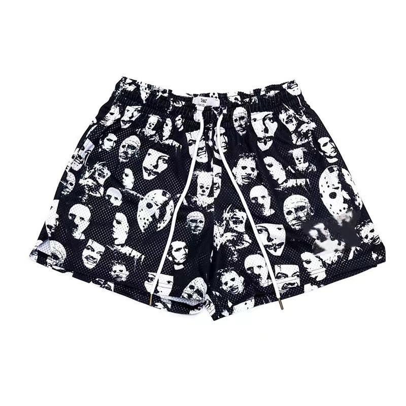 Product Introduction of American Rain Movie Character Shorts Male and Female Trendy Brand Casual Cool Quarter below the Knee Quick-Drying Breathable Pants Summer Menswear Lingerie Trouser Tropical 2
