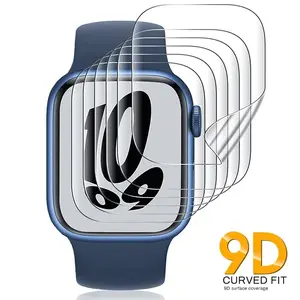 Hydrogel Anti Gores iWatch 38mm 40mm 42mm 44mm 41mm 45mm 49m Tempered Glass Series 1 2 3 4 5 6 7 8 9 SE