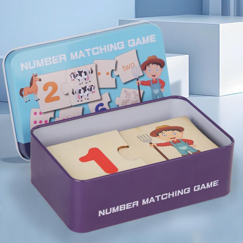 Number Matching Game, 1 Box Number Decomposition Educational Toy, Arithmetic Teaching Aid Toy, Educational Toy for Kids, Gift for Boys & Girls 6