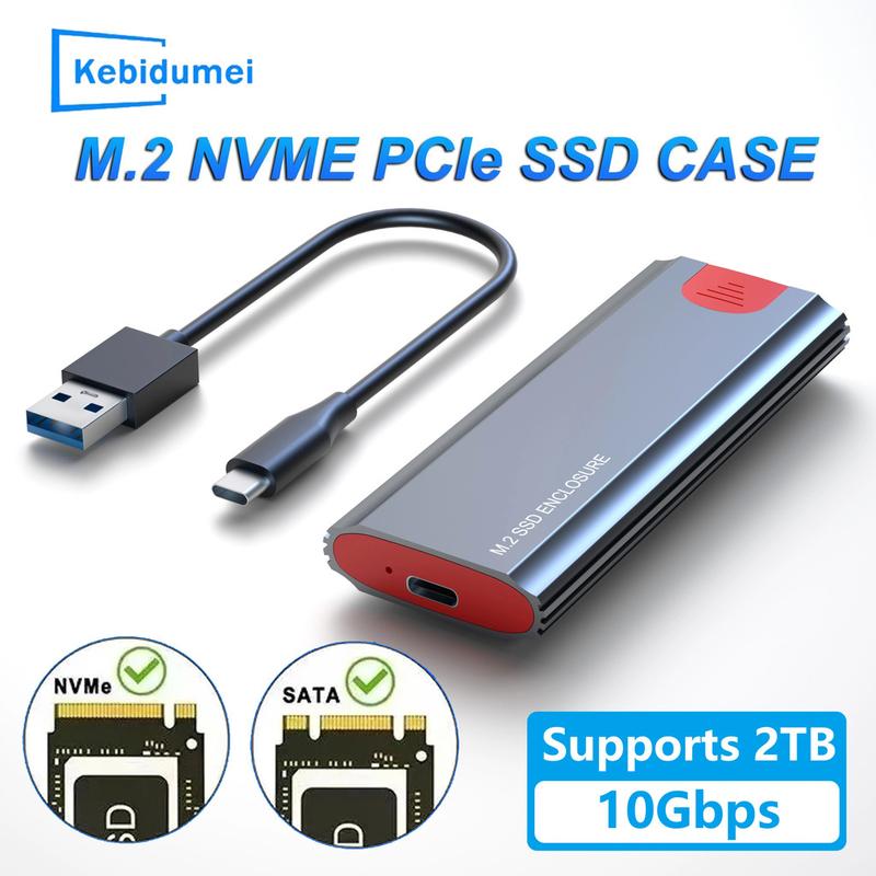 M.2 NVME PCle SSD Case Enclosure USB 3.1 10Gbps M.2 PCle NVM - TikTok ...