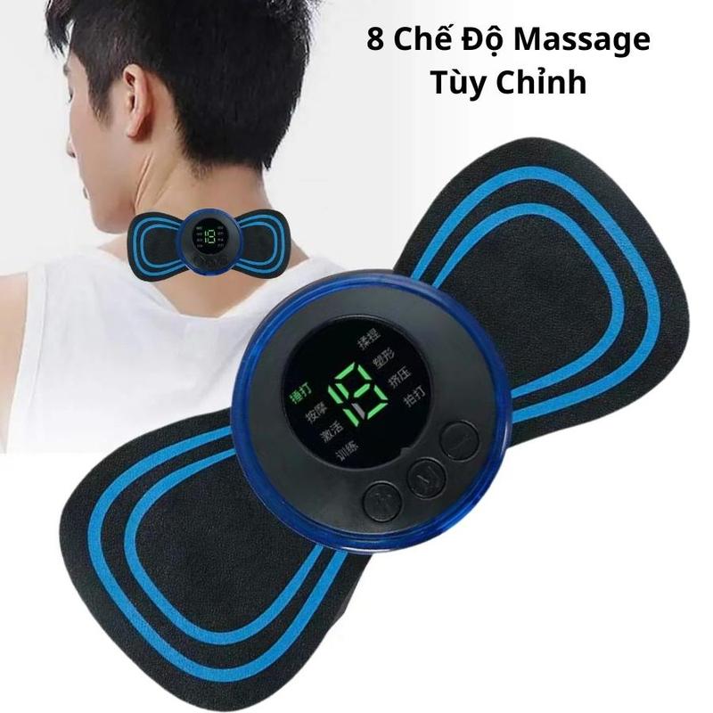 Máy mát xa cổ vai gáy mini - miếng dán massage