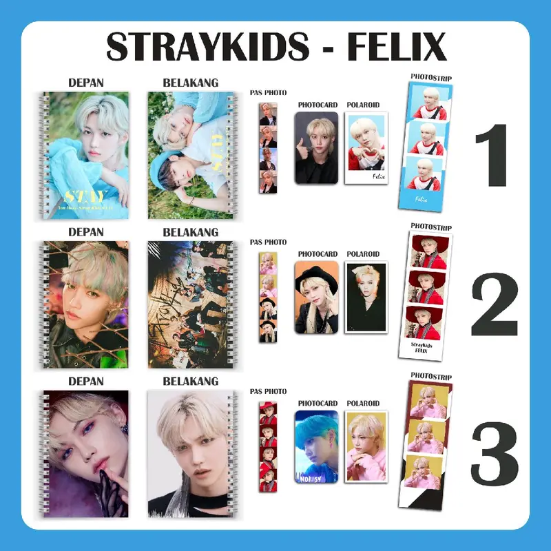 PAKET NOTEBOOK STRAY KIDS FREE BOX+BUBBLE 0