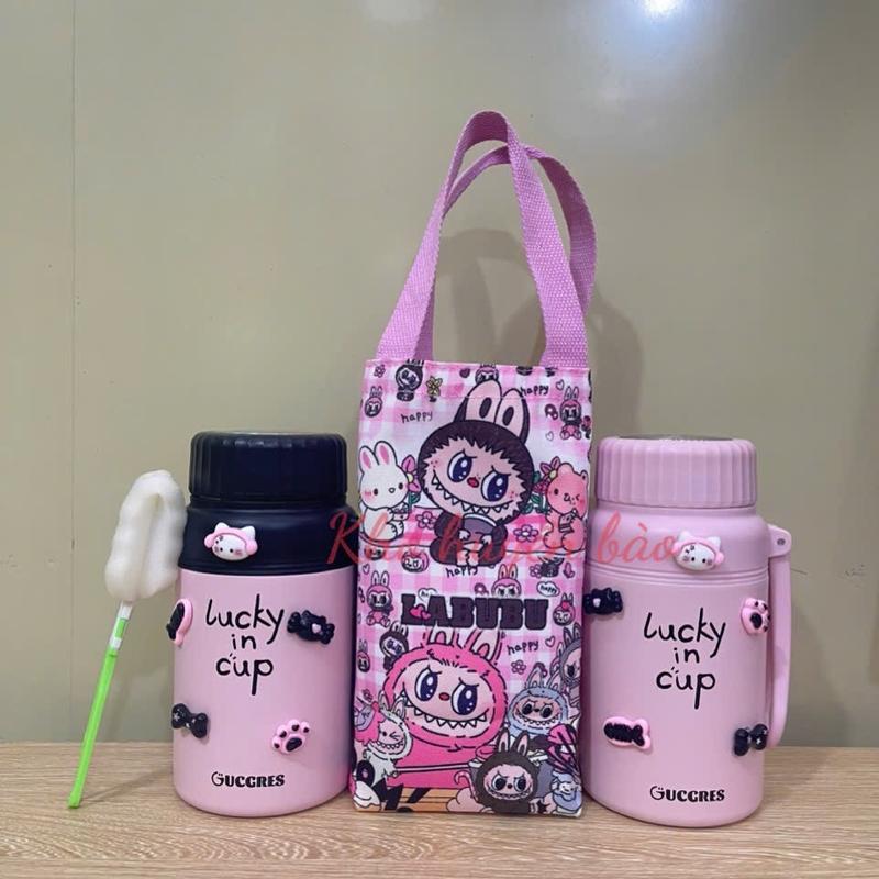 Bình giữ nhiệt Guccres 1000ml inox 316 có lưới lọc trà giữ nhiệt nóng lạnh 6-12h (cọ rửa bình,sticker 3D) cốc  giữ