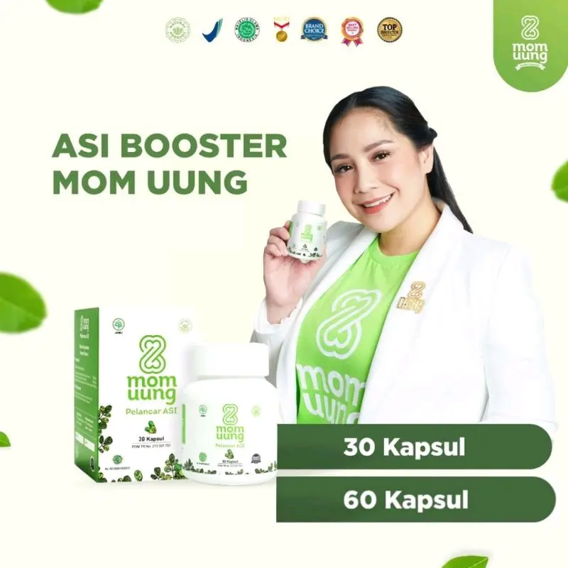 Mom Uung Pelancar Asi Isi 30 dan 60 kapsul