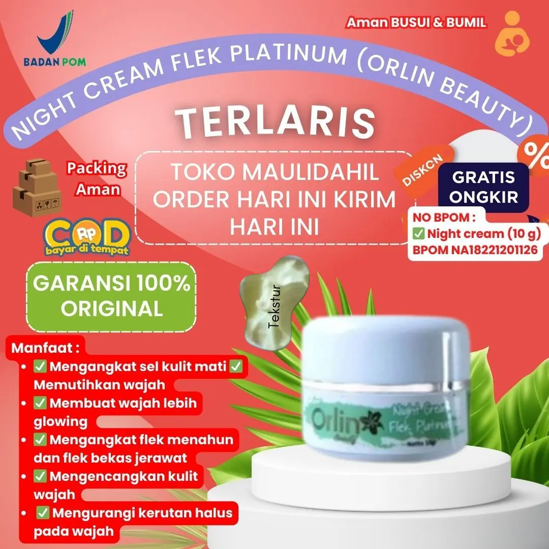 NIGHT FLEK/ KRIM MALAM FLEK/ KRIM ORLIN BEAUTY
