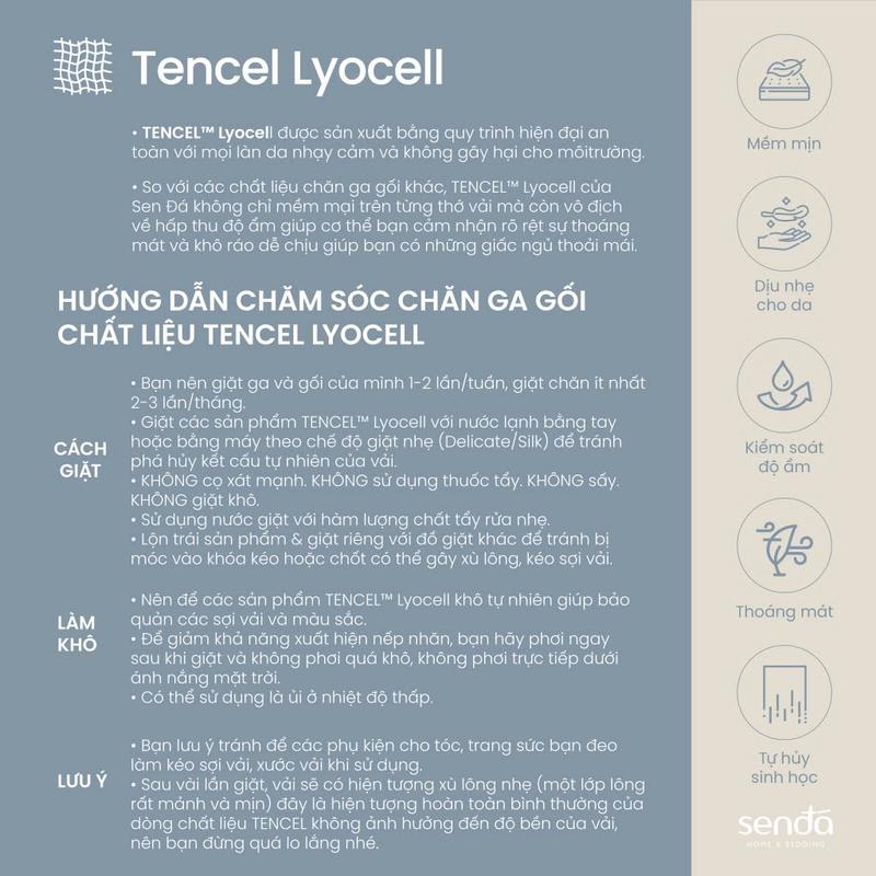 Bộ ga gối 3 món Lụa Tencel Sen Đá Home Bedding cao cấp trơn màu, set 2 vỏ gối, 1 ga giường bo chun 1m6 1m8 5