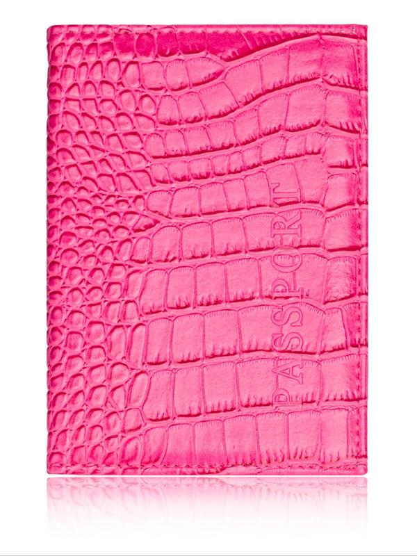 Crocodile Embossed Pu Leather Travel Passport Holder, Minimalist Plain Passport Cover for Women & Men, Slim Travel Wallet Accessories 4
