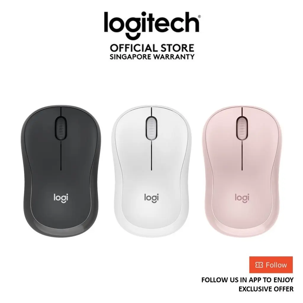Logitech M240 Silent Wireless Bluetooth Mouse, Compact Size, Easy Navigation, 18 Months Battery Life Auto Sleep