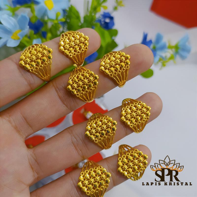 CINCIN R03 PERHIASAN EMAS LAPIS KRISTAL, AKSESORIS WANITA 0