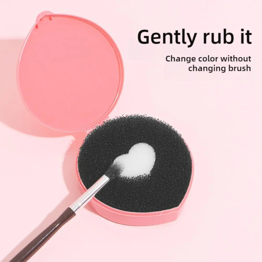 1 Pc Paint Removal Sponge Makeup Brush Clean Box Quick Dry Clean Sponge Remove Shadow Paint Powder Colour Nail Makeup Deep All Brush