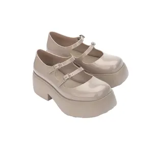 Sepatu Wedges Wanita Melissa Farah Ad Beige