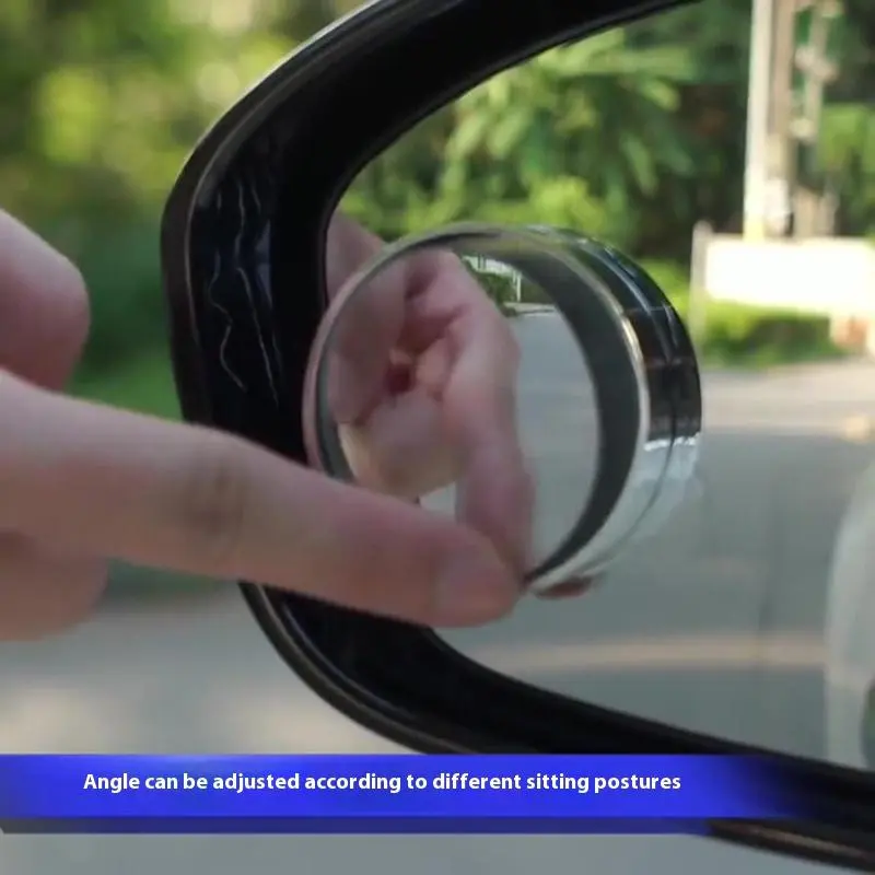 Car Rearview Mirror Suction Cup Type Blind Spot Mirror, 360 Degree View Auxiliary Blind Spot Mirror, Car Exterior Accessories 4